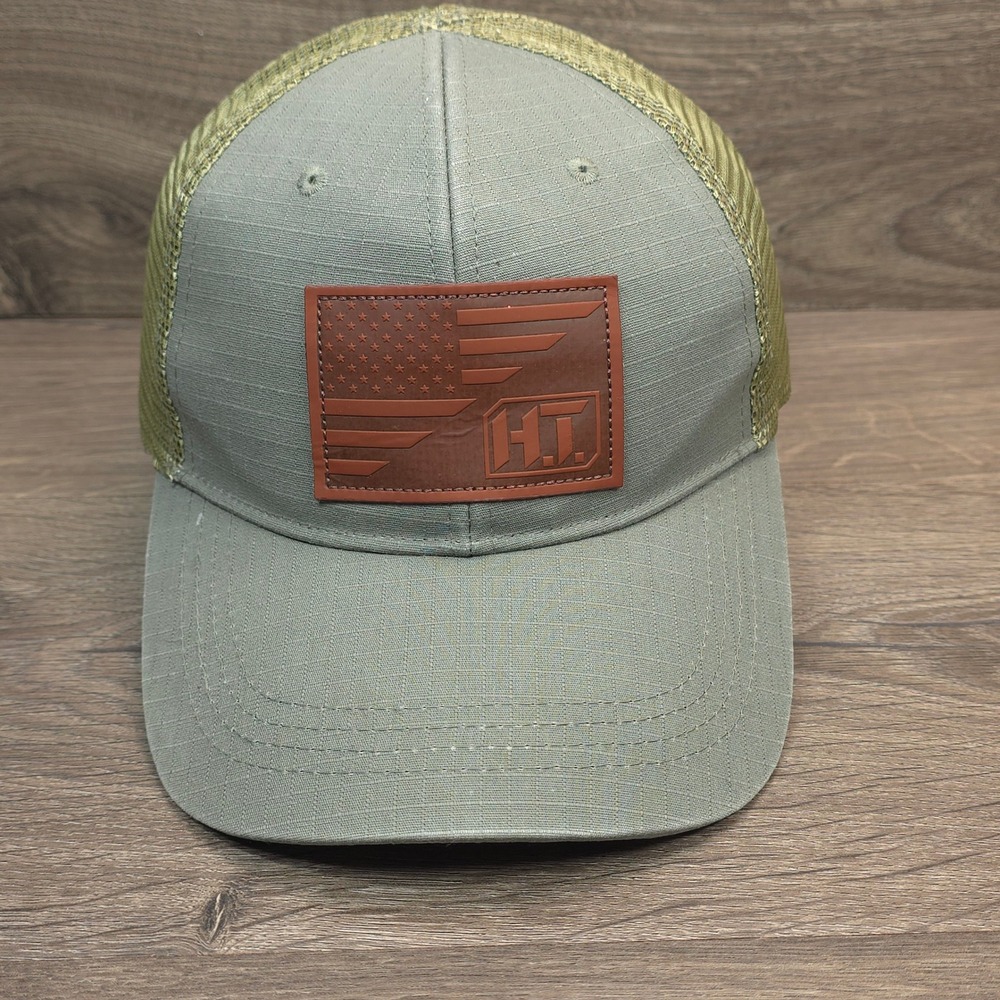 Highland Tactical Hat Cap Snap Back One Size Green Mens Outdoor Hunting Fishing